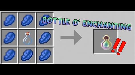 MinecraftPE How To Make A Bottle o' Enchanting [Minecraft Cara Membuat ...