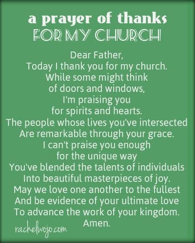 Prayer For The Church Family - CHURCHGISTS.COM