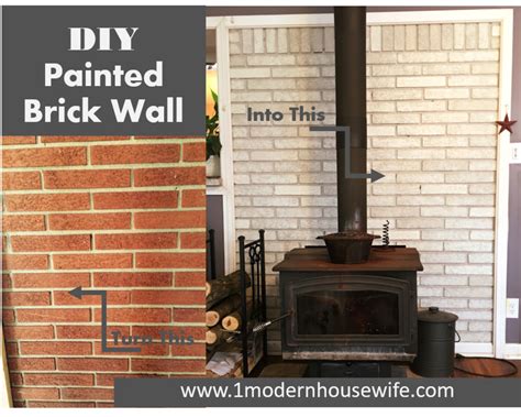 DIY: How to Paint a Brick Fireplace - Dengarden