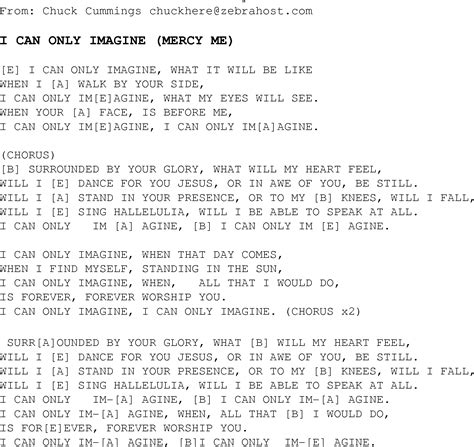 I Can Only Imagine Chords Pdf - Sheet and Chords Collection