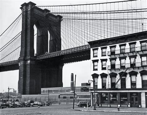 Vintage Photograph Under the Brooklyn Bridge Circa 1946 | Viewing NYC