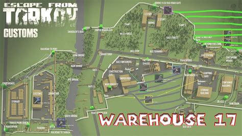 Tarkov customs map exits