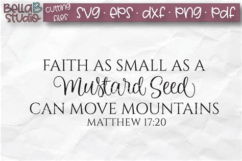 Faith Of A Mustard Seed Verse Nkjv at Branden Gallardo blog