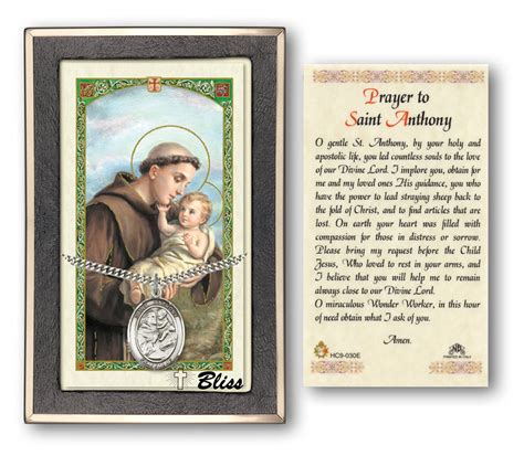 St Anthony Prayer Card - Printable Form, Templates and Letter