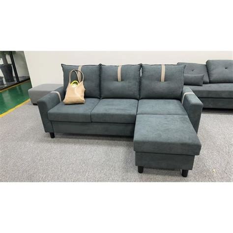 Sectional Sofa with Reversible Ottoman for Living Room - On Sale - Bed ...