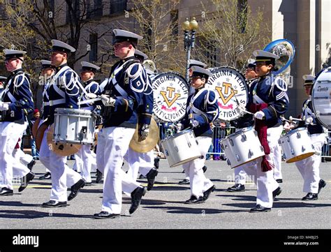 The Higthy Tighties marching band of Virginia Tech during Cherry ...