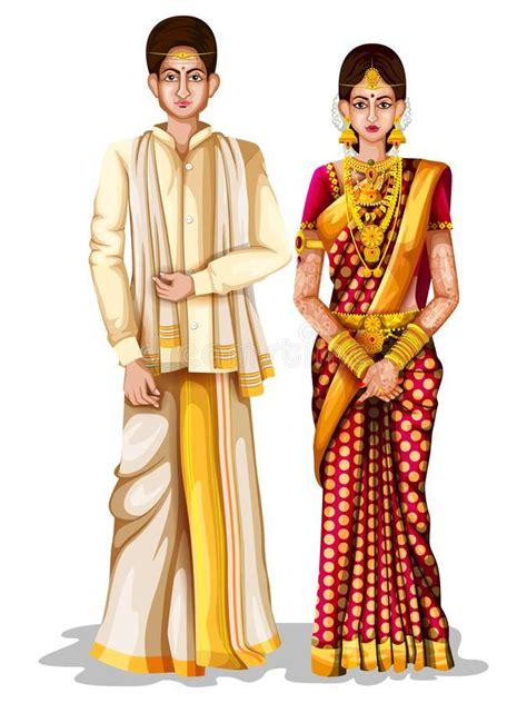 Andhrait Wedding Couple in Traditional Costume of Andhra Pradesh, India S… | Fashion ...