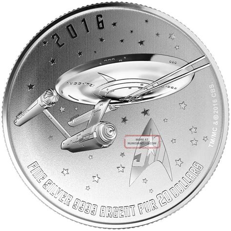 2016 $20 Fine Silver Coin Star Trek: Enterprise