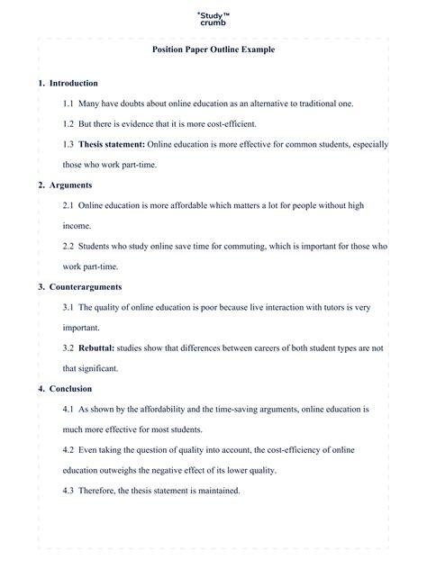 How to Write a Position Paper: Guide & Examples