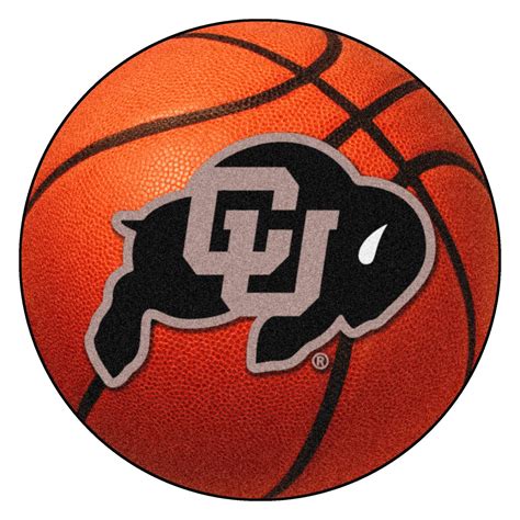 FanMats® 4089 - "Basketball" NCAA University of Colorado Round Nylon ...