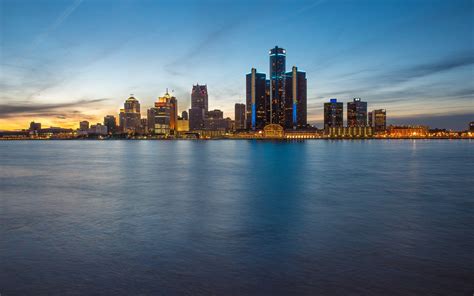 Detroit Skyline Wallpapers - Top Free Detroit Skyline Backgrounds ...