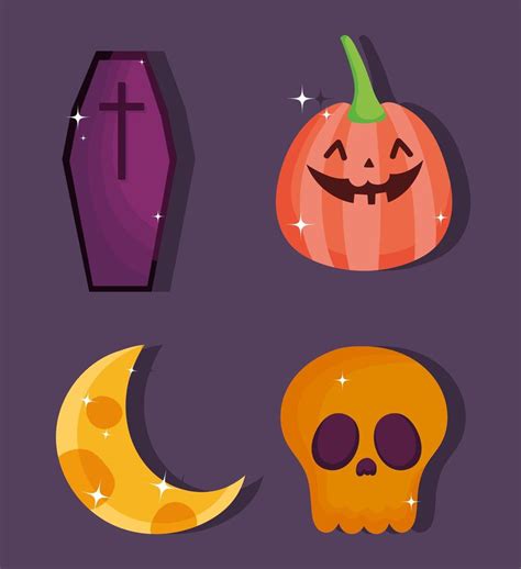 Happy halloween icon set 2055925 Vector Art at Vecteezy