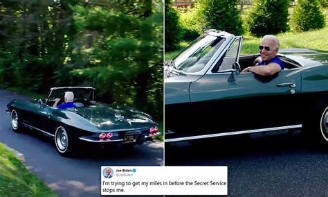 Joe Biden takes his 1967 Corvette for a spin in campaign video | Daily Mail Online