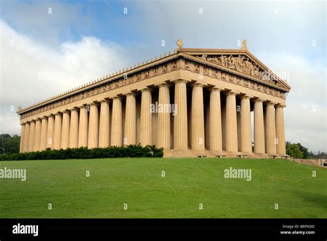 Columns of the Parthenon, Nashville art museum, Tennessee, USA Stock ...