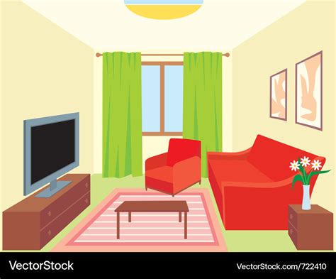 Living room Royalty Free Vector Image - VectorStock