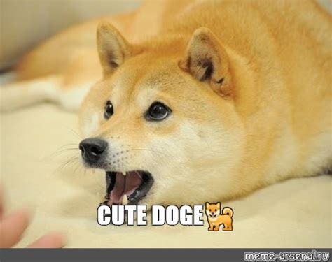 Meme: "CUTE DOGE🐕" - All Templates - Meme-arsenal.com