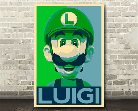 Luigi Poster Print, Super Mario Bros Wall Art sold by Brendan Lynch | SKU 41044442 | Printerval