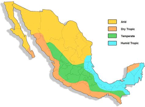 Mexico Climate Zones