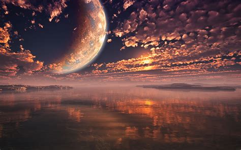 Moon Sunset Wallpapers - 4k, HD Moon Sunset Backgrounds on WallpaperBat