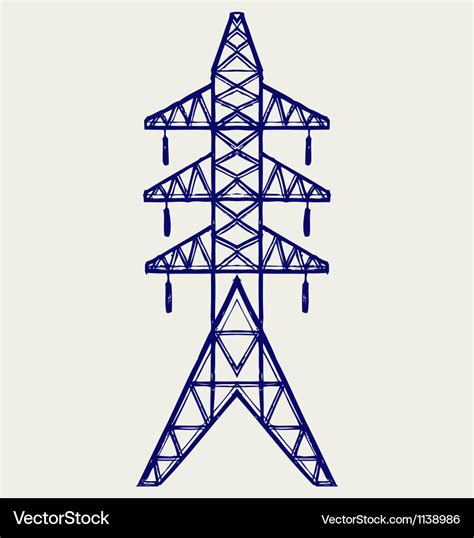 Electric pole Royalty Free Vector Image - VectorStock