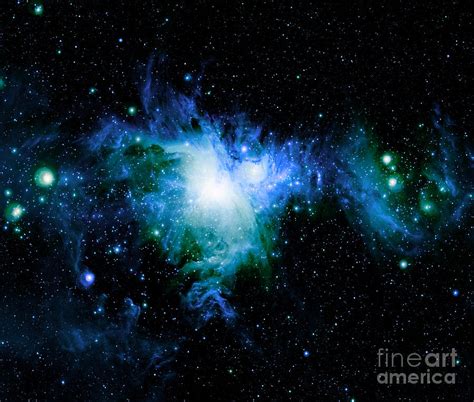 Orion Nebula Blue Green Photograph by Johari Smith