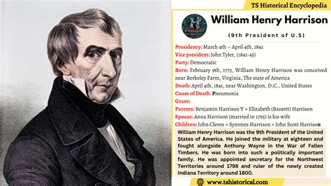 Interesting Facts About William Henry Harrison - TS HISTORICAL