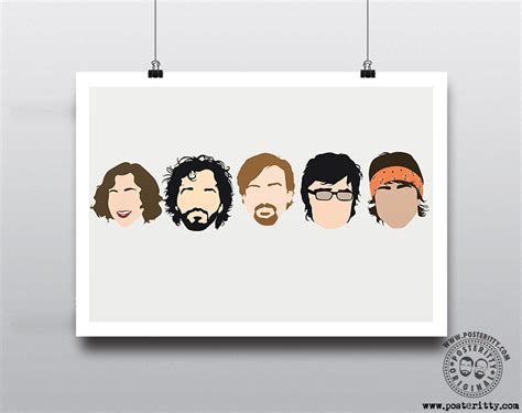 Flight of the Conchords (Cast) - Minimalist Heads Poster — Posteritty