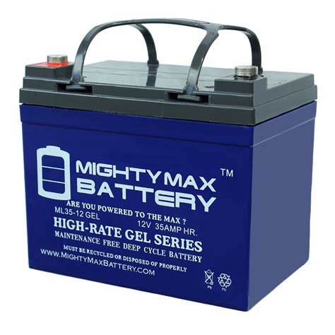 12 VOLT 35 AH GEL BATTERY - MightyMaxBattery