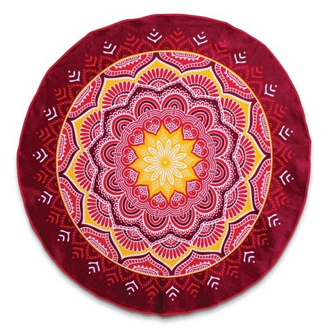 Round Mandala Beach Blanket | Tapestry beach, Mandala towel, Unique beach towels