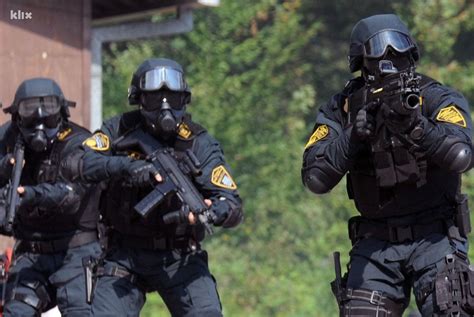 Members of the Bosnian FUP Special Police Unit during the federal exercise Fast Response 16 ...