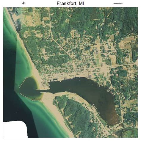 Aerial Photography Map of Frankfort, MI Michigan