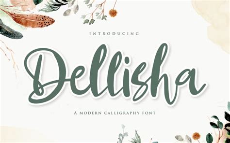 Dellisha - Handwriten Script fonts #324864 - TemplateMonster