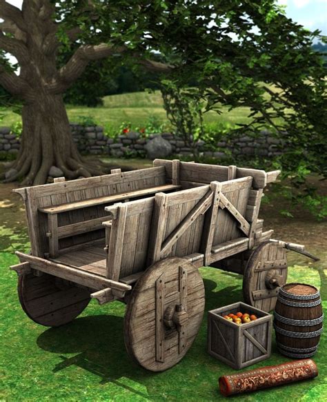 Medieval Wagon | Wood wagon, Wooden wagon, Wood creations