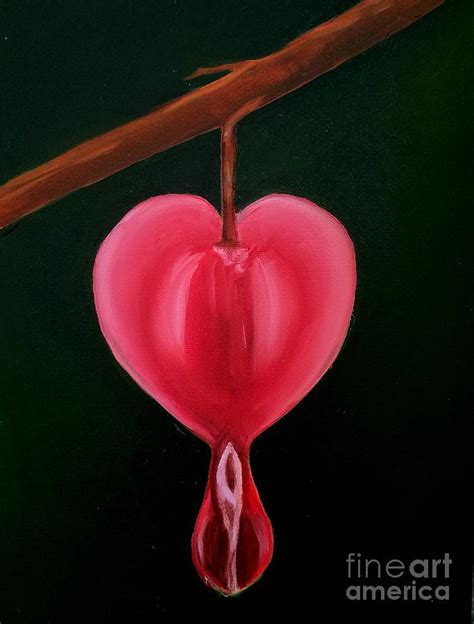 Bleeding Heart Painting by Marti DeCoste