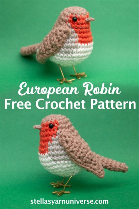 European Robin Amigurumi - Free Pattern - Stella's Yarn Universe