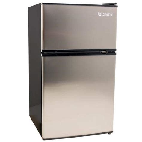 EdgeStar 3.1 cu. ft. Mini Fridge in Stainless Steel with Freezer CRF321SS - The Home Depot