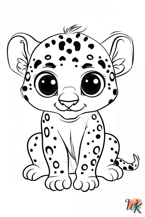 Leopard coloring page - The fastest animal in the world