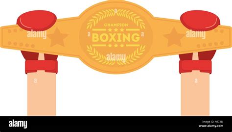 boxing championship belt isolated icon Stock Vector Image & Art - Alamy