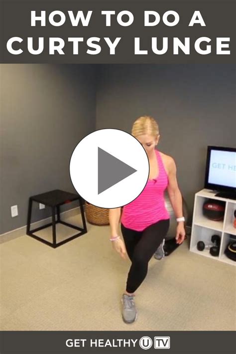 How to Curtsy Lunge with Proper Form | Get Healthy U TV | Curtsy lunge, Step workout, Lunge ...