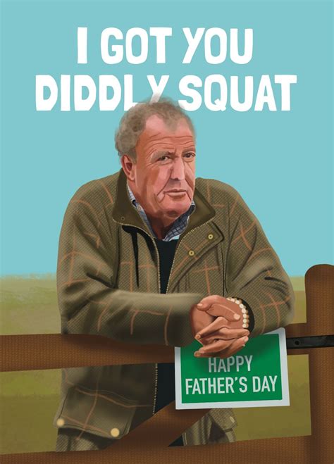 Diddly Squat Jeremy Clarkson Father's Day Card | Scribbler