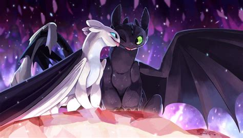 Toothless x Light Fury by Sifyro : httyd