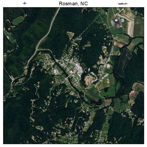 Aerial Photography Map of Rosman, NC North Carolina