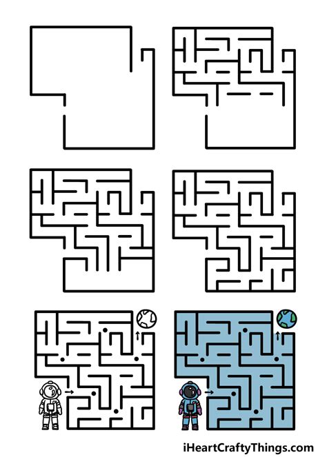 man in the maze drawing - Richards Whishour