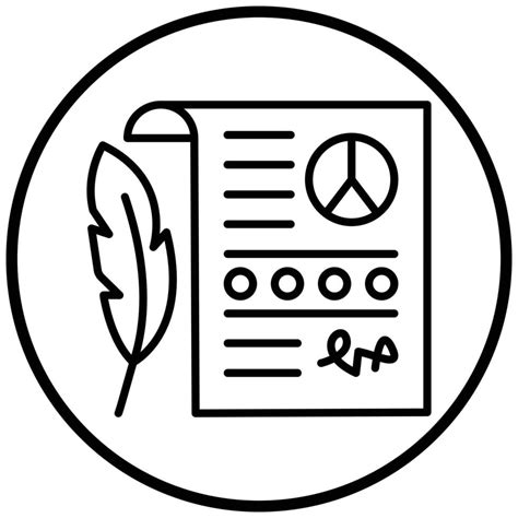 Peace Treaty Icon Style 9476923 Vector Art at Vecteezy