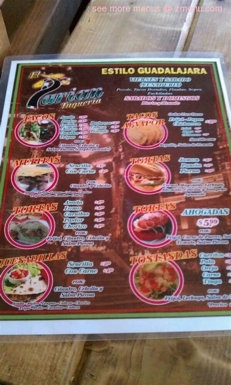 Online Menu of El Parian Taqueria Restaurant, Rialto, California, 92376 ...