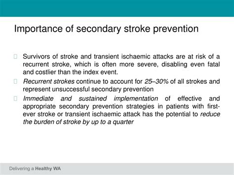 PPT - Secondary stroke prevention PowerPoint Presentation, free download - ID:9193901