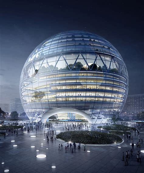 YEAH architects designs a sustainable super-building with a dome-shaped shopping mall