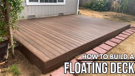 How to build a floating deck for beginners easy diy floating composite vinyl deck install – Artofit