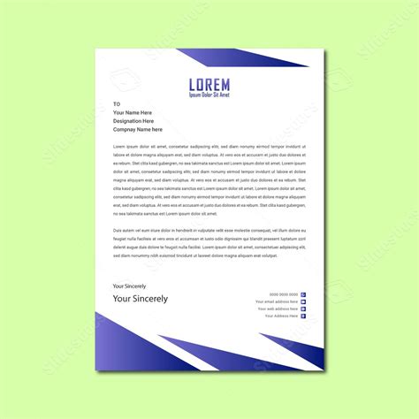 Letterhead Stationary Stationery Business Professional Minimalist Word ...