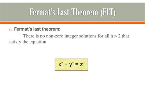 PPT - Fermat’s Last Theorem PowerPoint Presentation, free download - ID:2620359